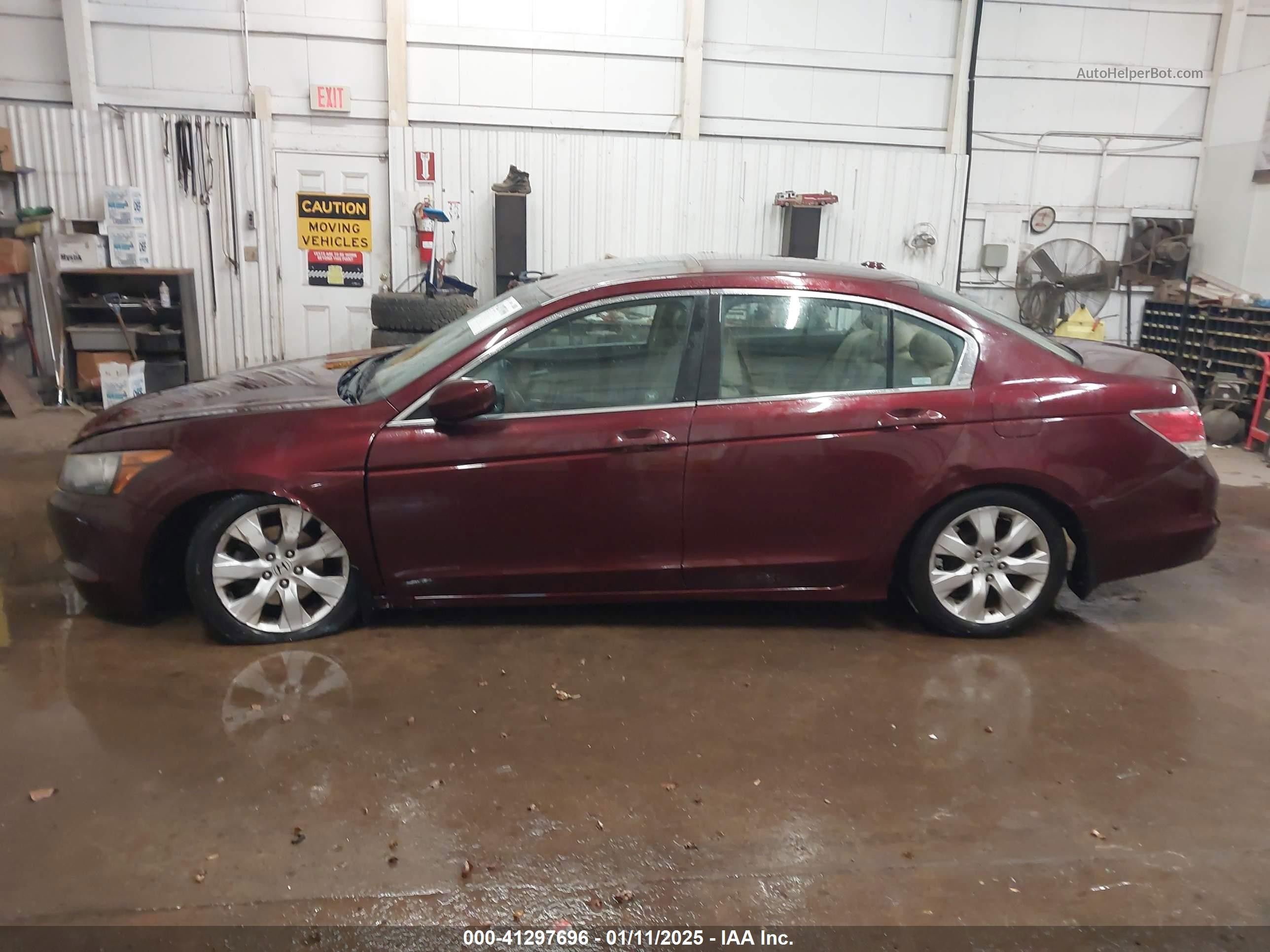 2008 Honda Accord 2.4 Ex-l Burgundy vin: 1HGCP26858A004778