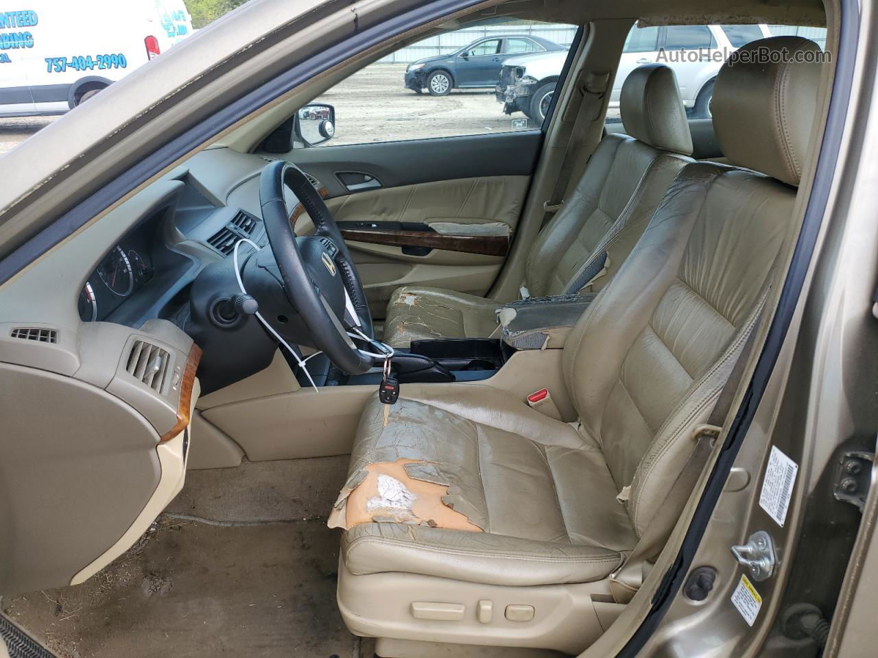 2009 Honda Accord Exl Золотой vin: 1HGCP26859A097240