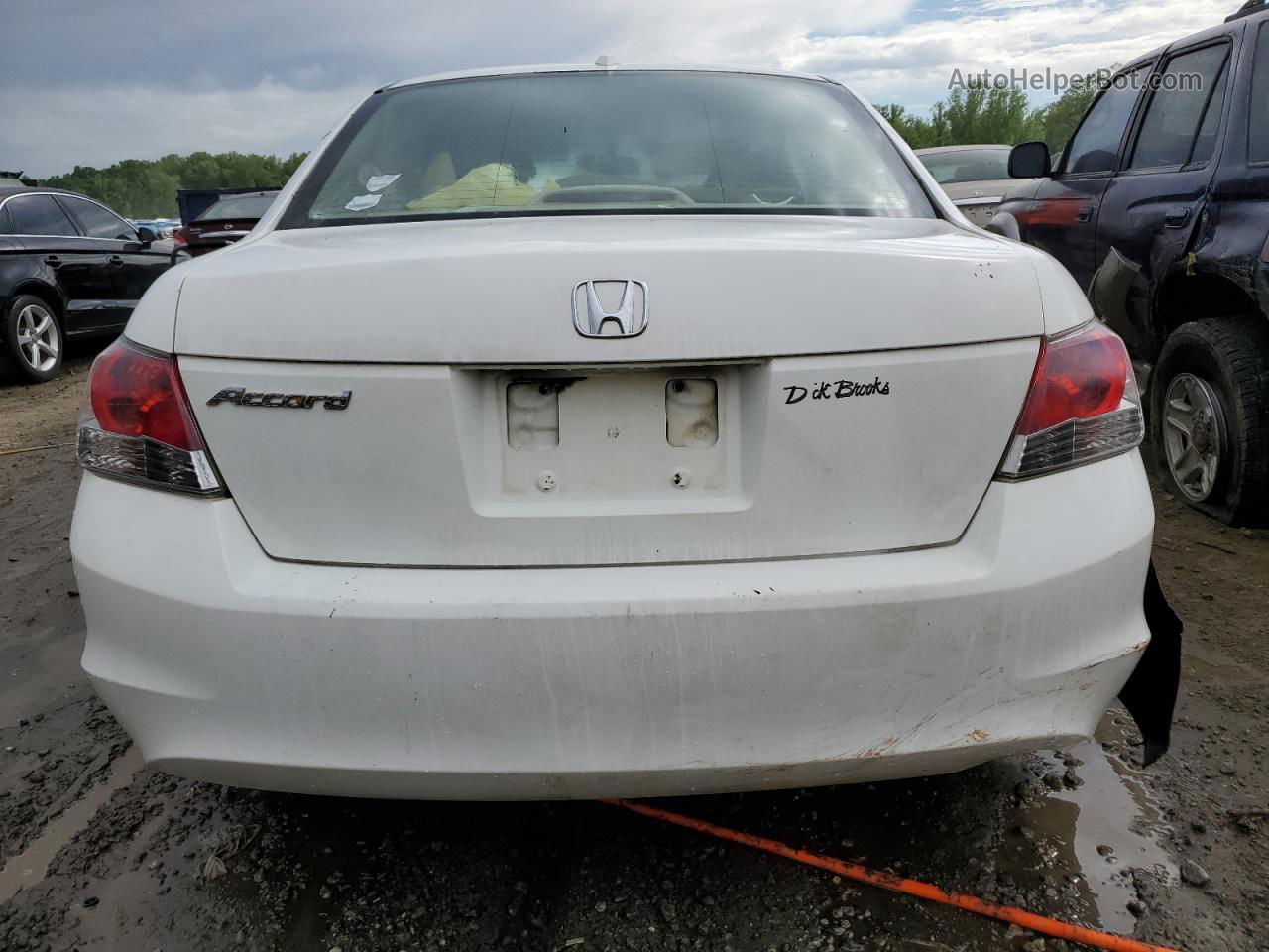 2009 Honda Accord Exl White vin: 1HGCP26859A112125