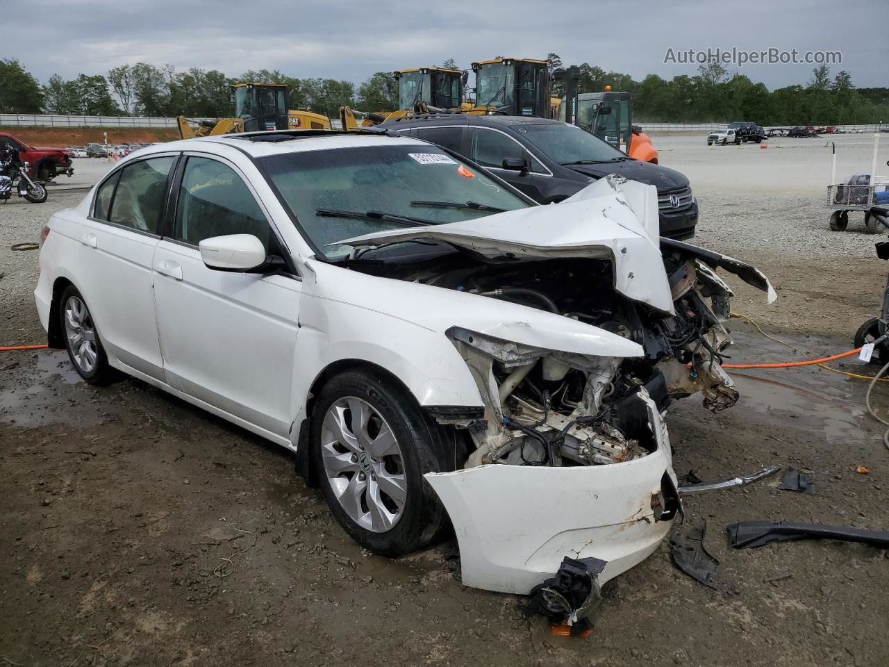 2009 Honda Accord Exl Белый vin: 1HGCP26859A112125