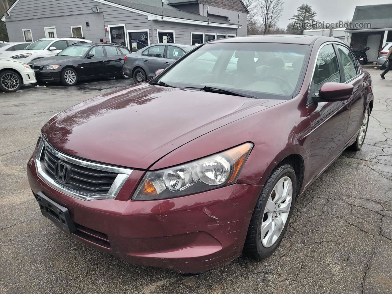 2009 Honda Accord Exl Темно-бордовый vin: 1HGCP26859A132911