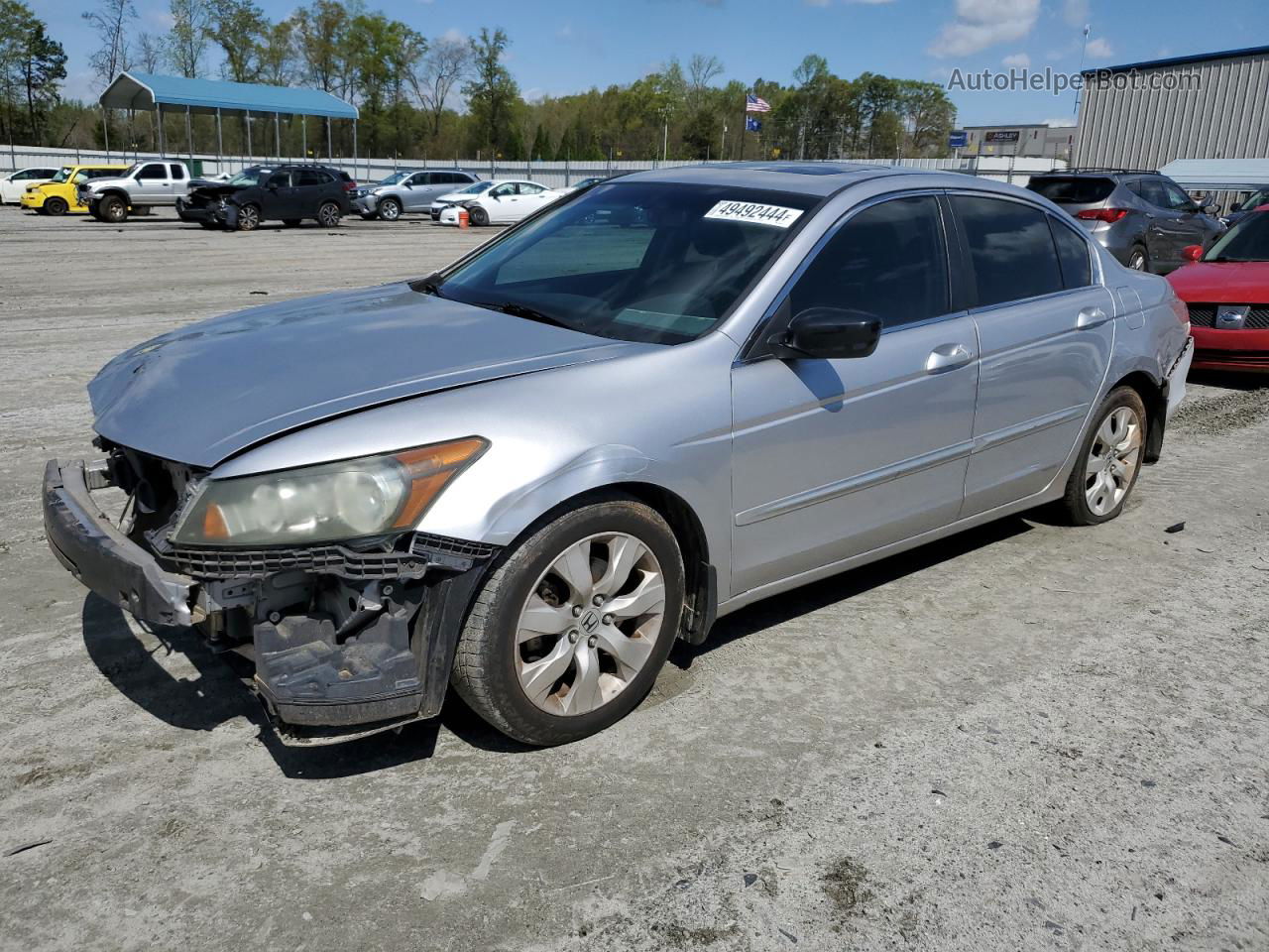 2008 Honda Accord Exl Silver vin: 1HGCP26878A003647