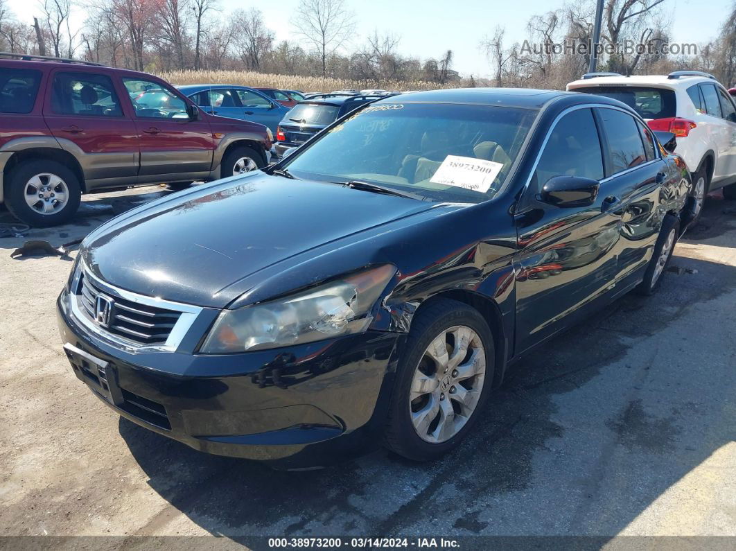 2009 Honda Accord 2.4 Ex-l Black vin: 1HGCP26879A018215