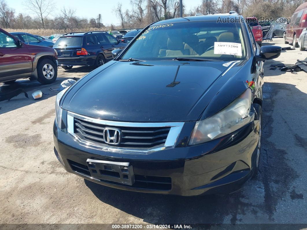 2009 Honda Accord 2.4 Ex-l Black vin: 1HGCP26879A018215