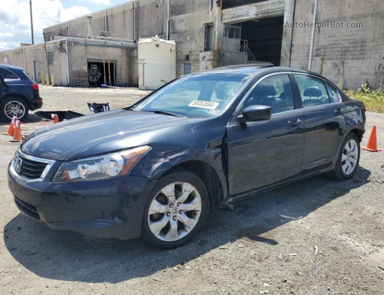 2008 Honda Accord Exl Черный vin: 1HGCP26888A012714