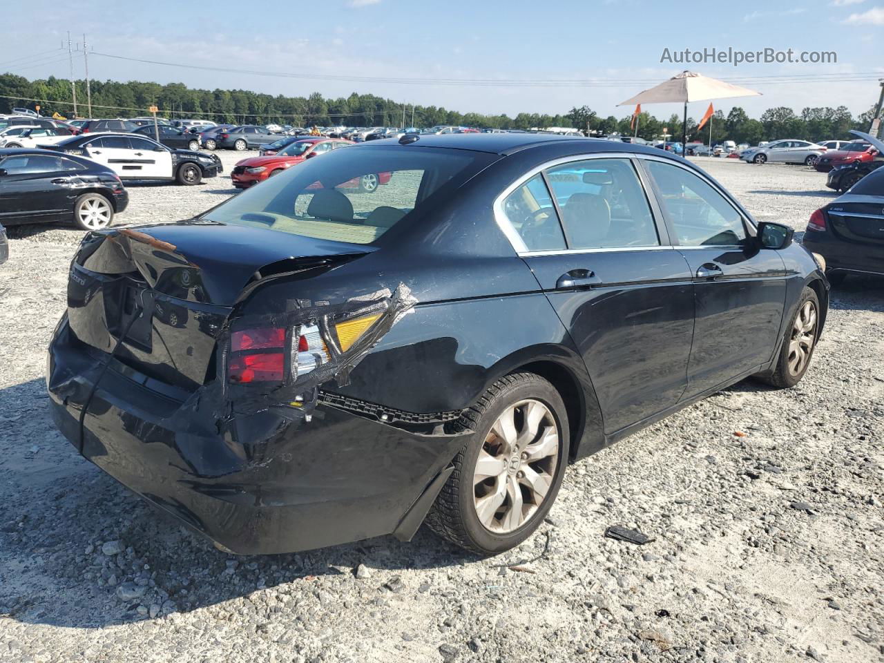 2008 Honda Accord Exl Black vin: 1HGCP26898A017176