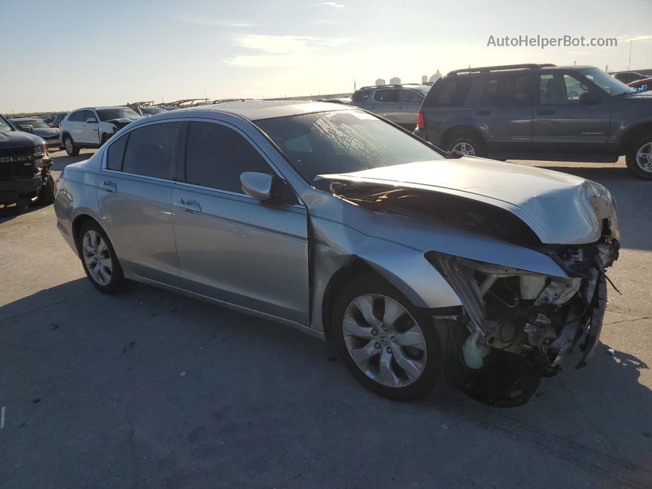 2008 Honda Accord Exl Silver vin: 1HGCP26898A069438