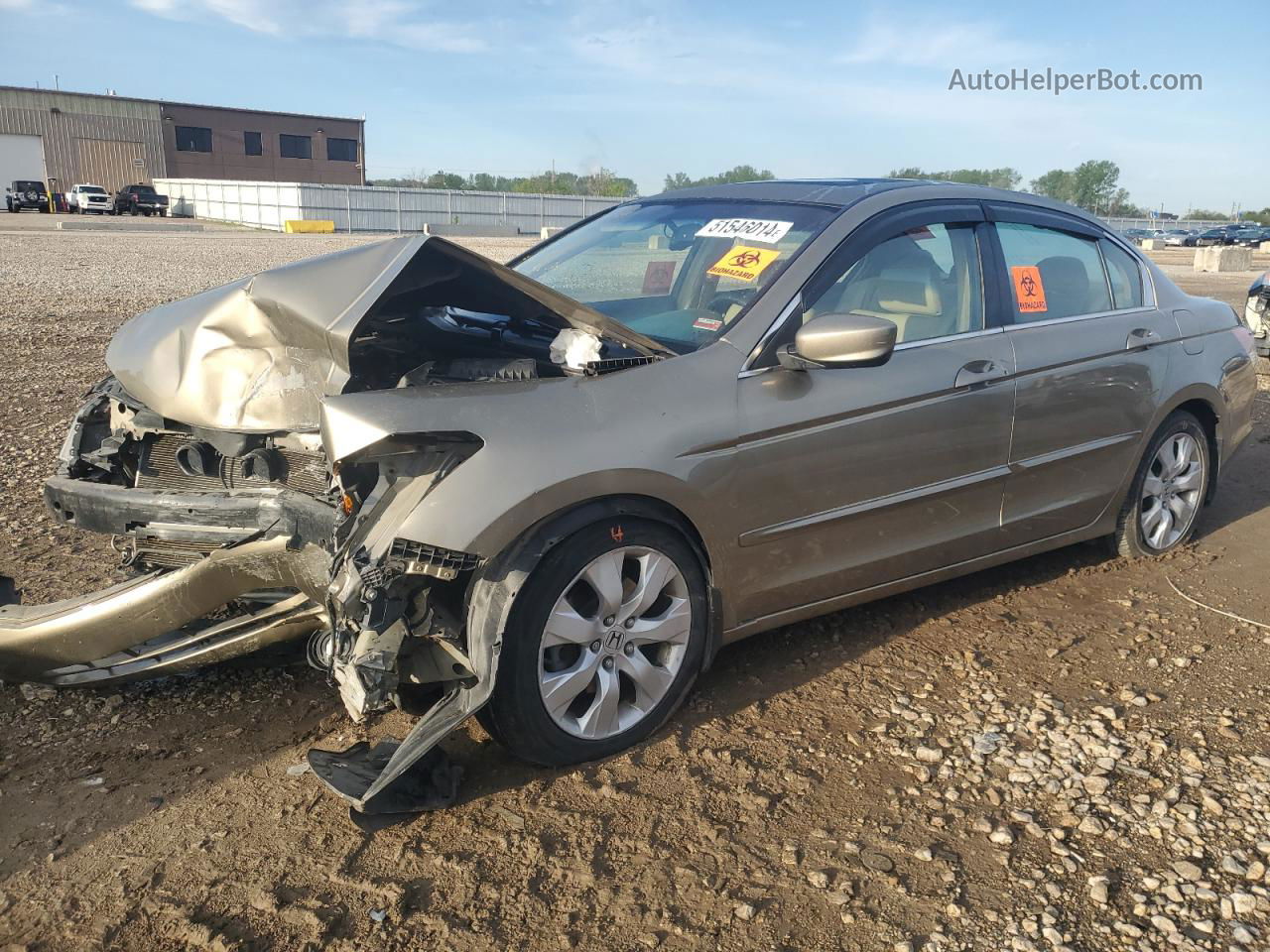 2009 Honda Accord Exl Gold vin: 1HGCP26899A025604