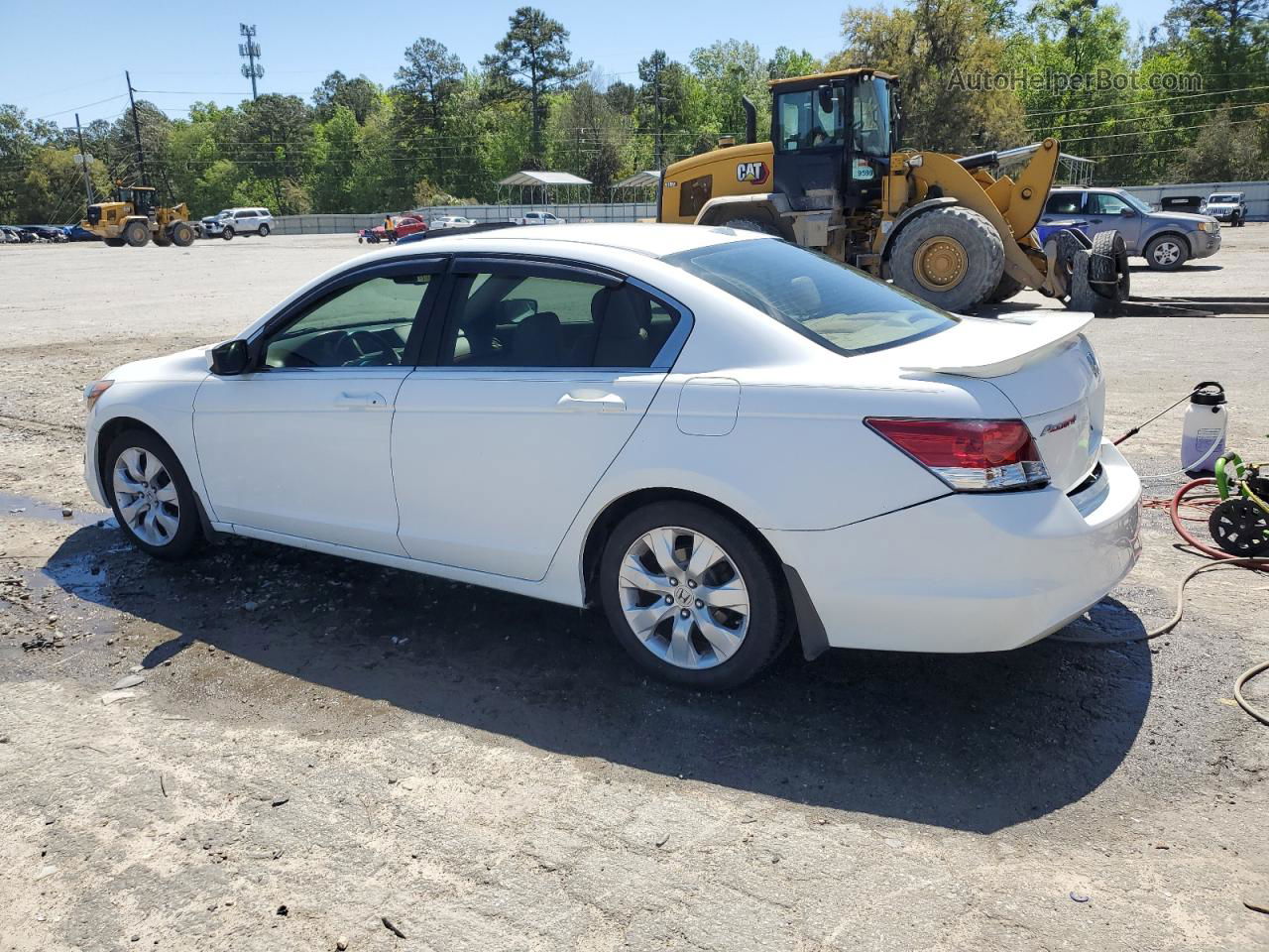 2009 Honda Accord Exl White vin: 1HGCP26899A091392