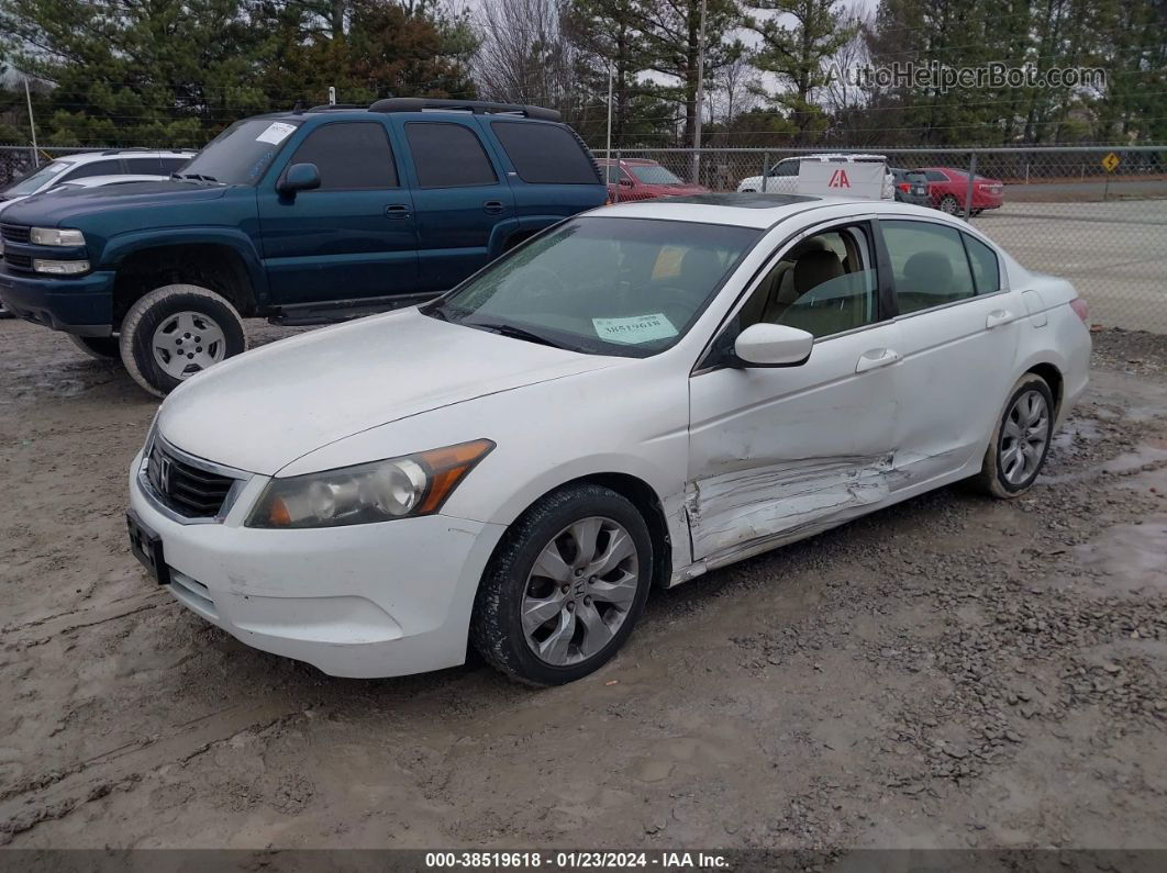 2009 Honda Accord 2.4 Ex-l White vin: 1HGCP268X9A088520