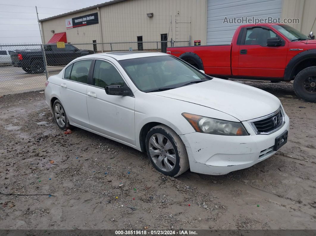 2009 Honda Accord 2.4 Ex-l Белый vin: 1HGCP268X9A088520