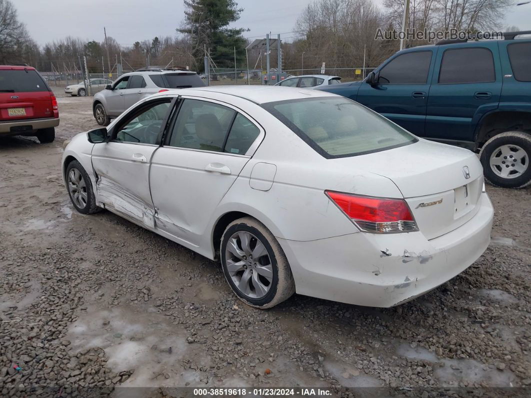 2009 Honda Accord 2.4 Ex-l White vin: 1HGCP268X9A088520