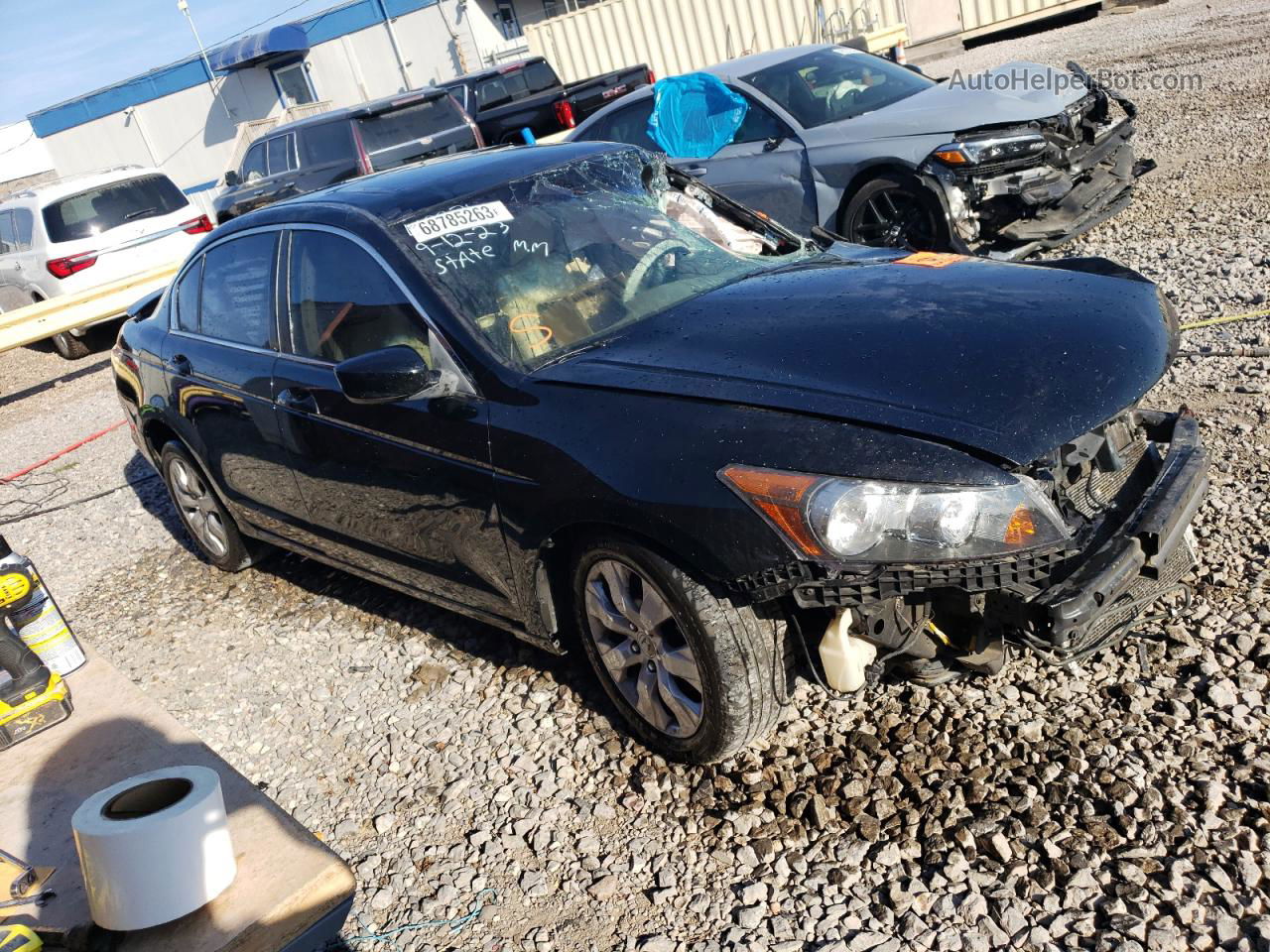 2009 Honda Accord Exl Black vin: 1HGCP268X9A098853