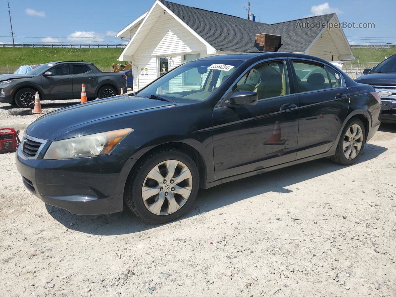 2009 Honda Accord Exl Black vin: 1HGCP268X9A127722