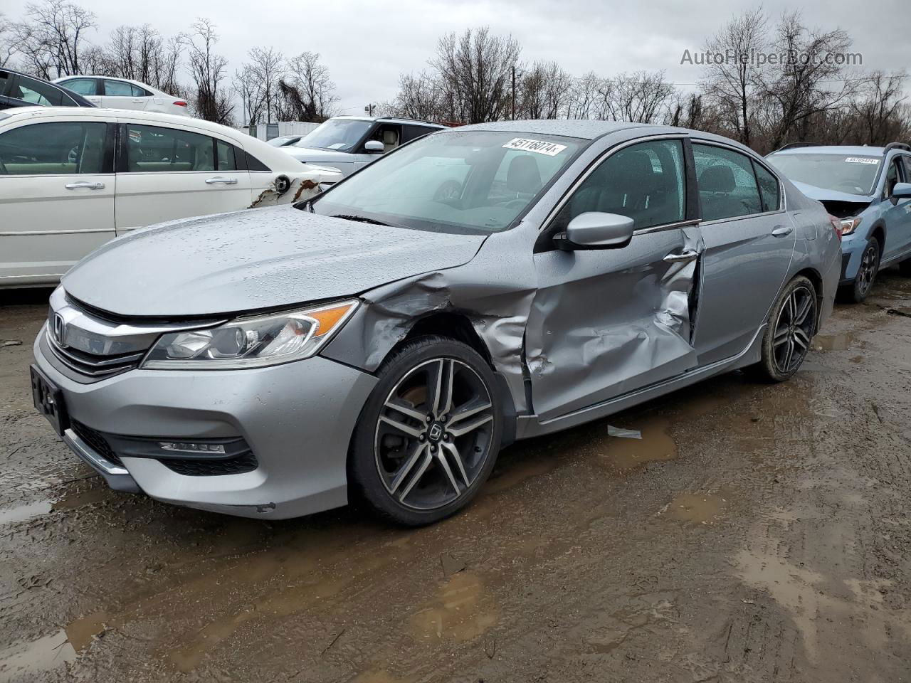 2017 Honda Accord Sport Special Edition Silver vin: 1HGCR2F11HA258906