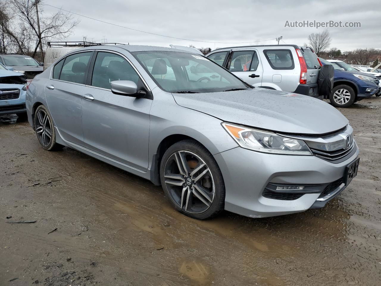 2017 Honda Accord Sport Special Edition Silver vin: 1HGCR2F11HA258906