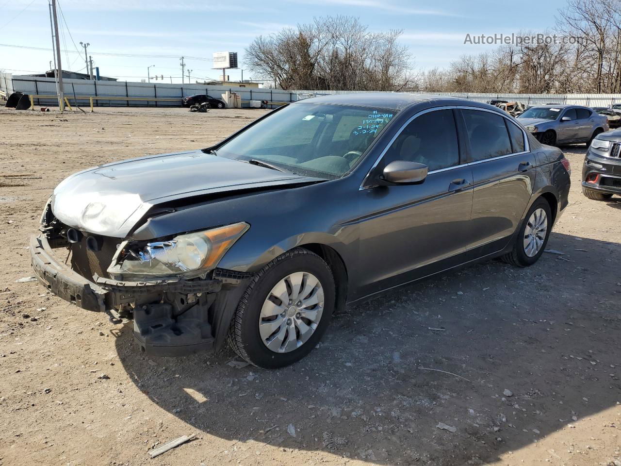 2010 Honda Accord Lx Gray vin: 1HGCP2F32AA137797