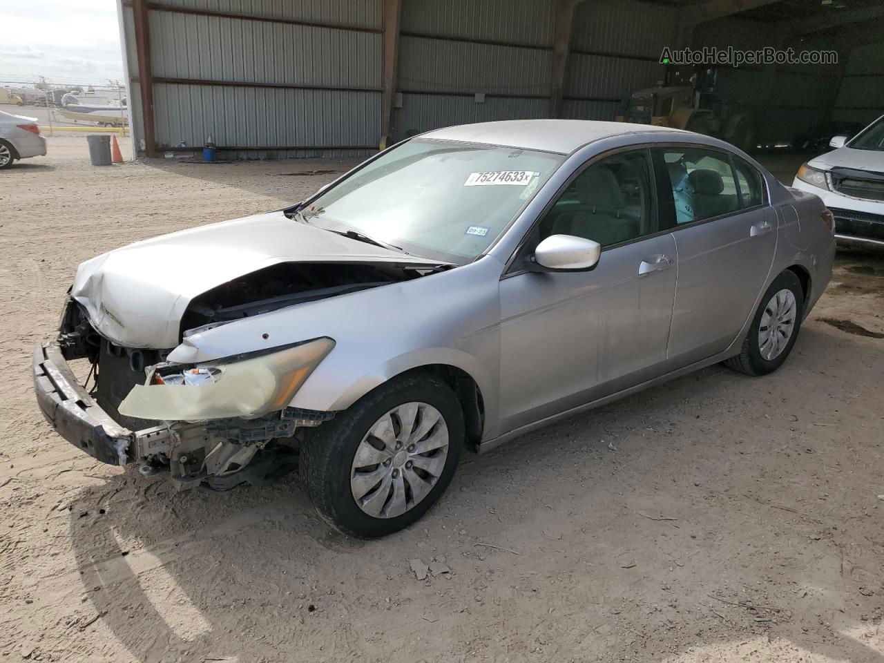 2010 Honda Accord Lx Silver vin: 1HGCP2F33AA021301