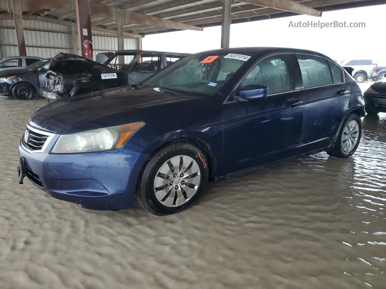 2010 Honda Accord Lx Blue vin: 1HGCP2F33AA086777
