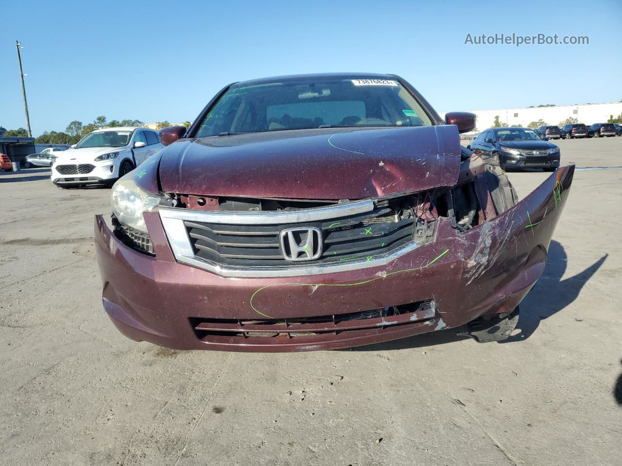 2010 Honda Accord Lx Red vin: 1HGCP2F33AA117445