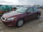 2010 Honda Accord Lx Бордовый vin: 1HGCP2F34AA144931