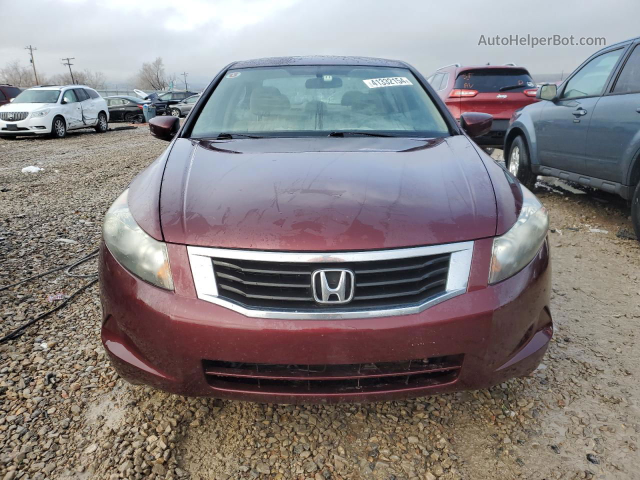 2010 Honda Accord Lx Бордовый vin: 1HGCP2F34AA144931