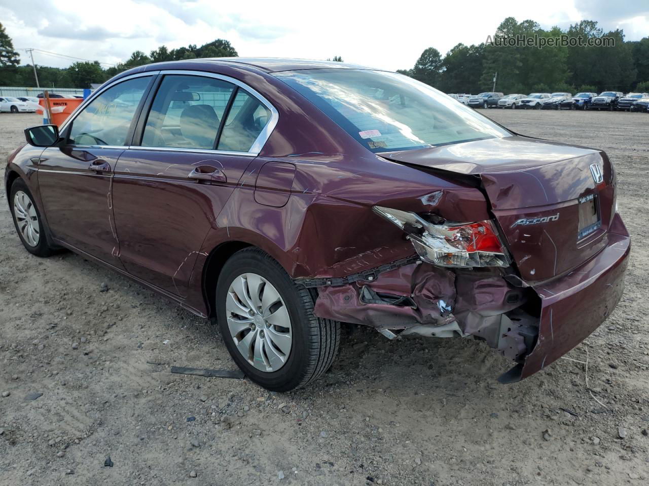 2010 Honda Accord Lx Maroon vin: 1HGCP2F37AA061929