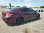 2010 Honda Accord Lxp Burgundy vin: 1HGCP2F46AA074132