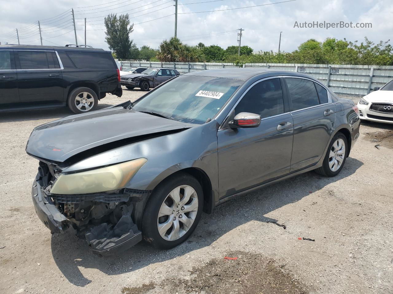 2010 Honda Accord Ex Серый vin: 1HGCP2F79AA028563
