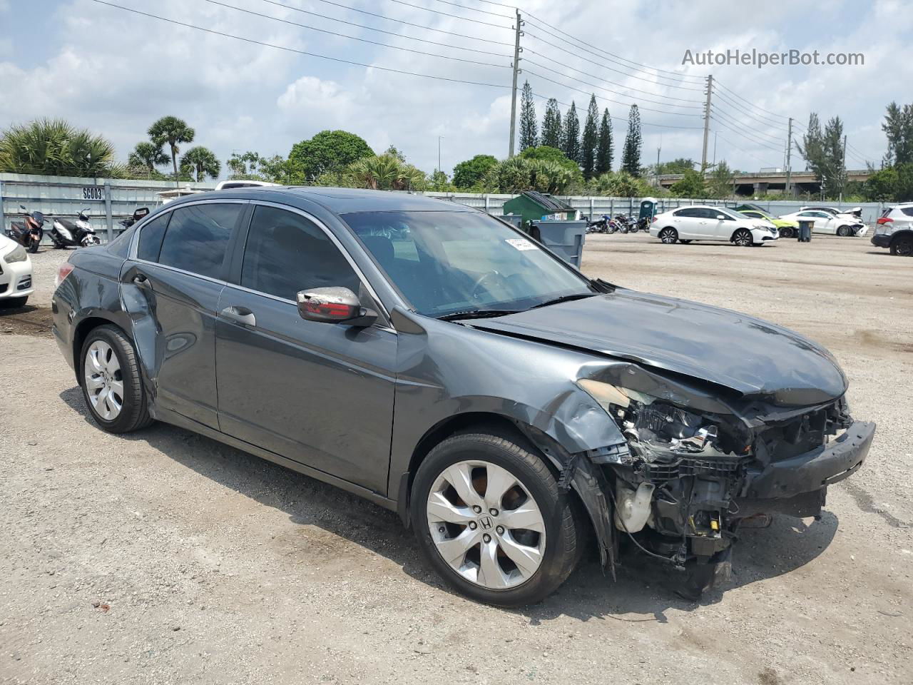 2010 Honda Accord Ex Серый vin: 1HGCP2F79AA028563