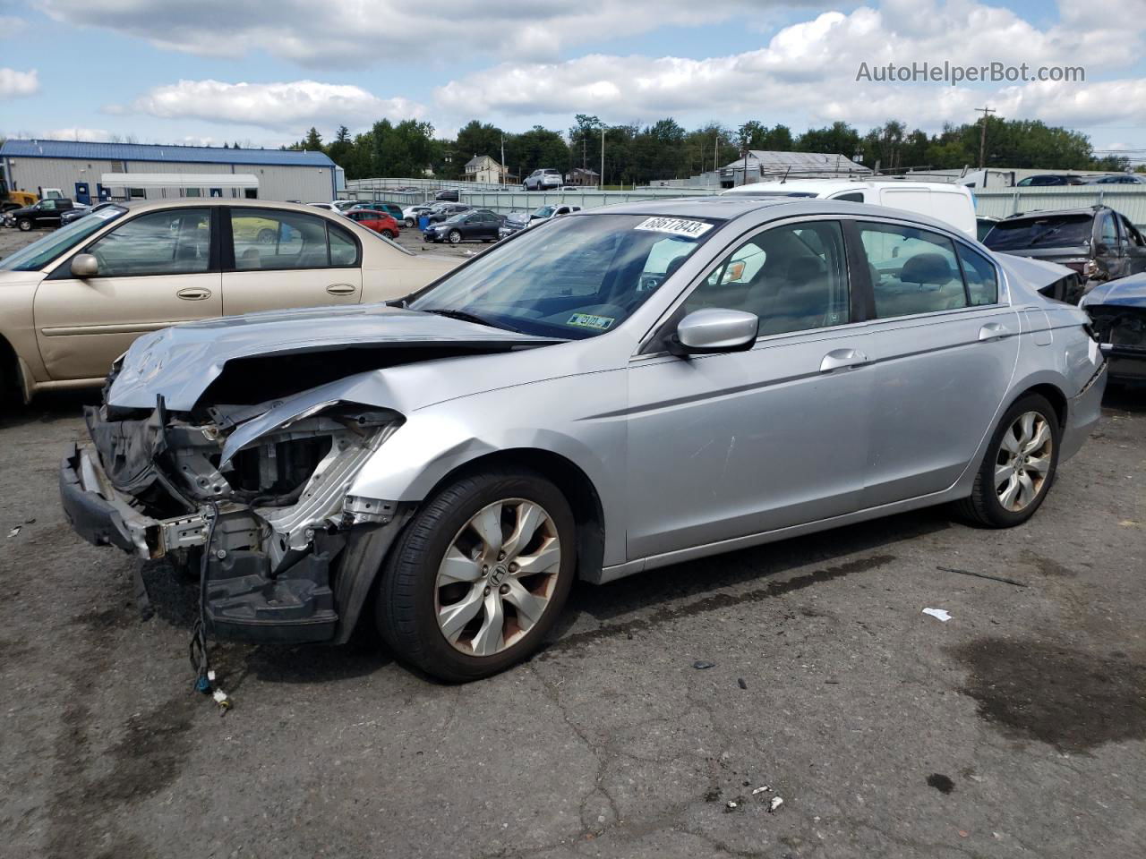 2010 Honda Accord Exl Silver vin: 1HGCP2F81AA020871