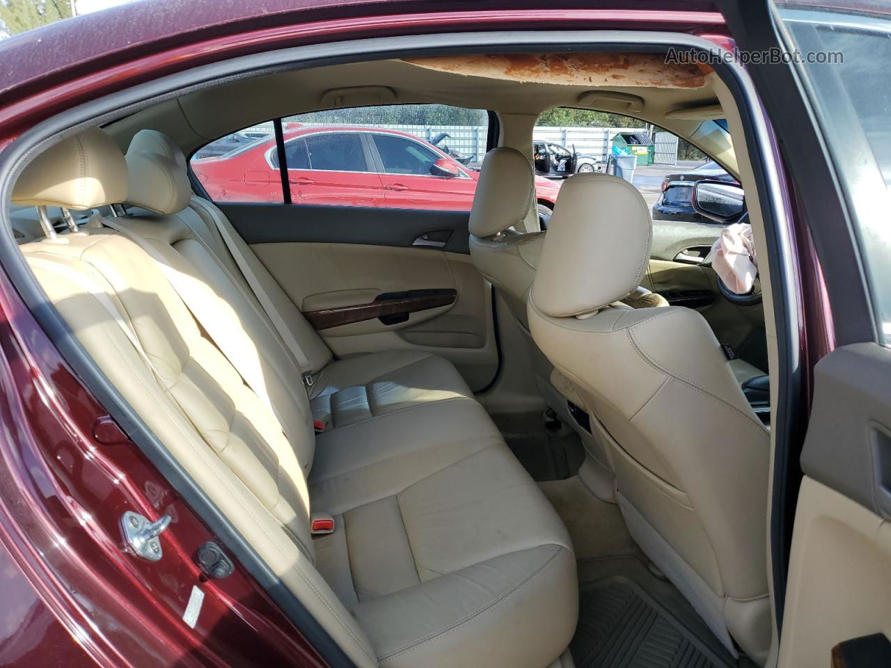 2010 Honda Accord Exl Red vin: 1HGCP2F87AA120036