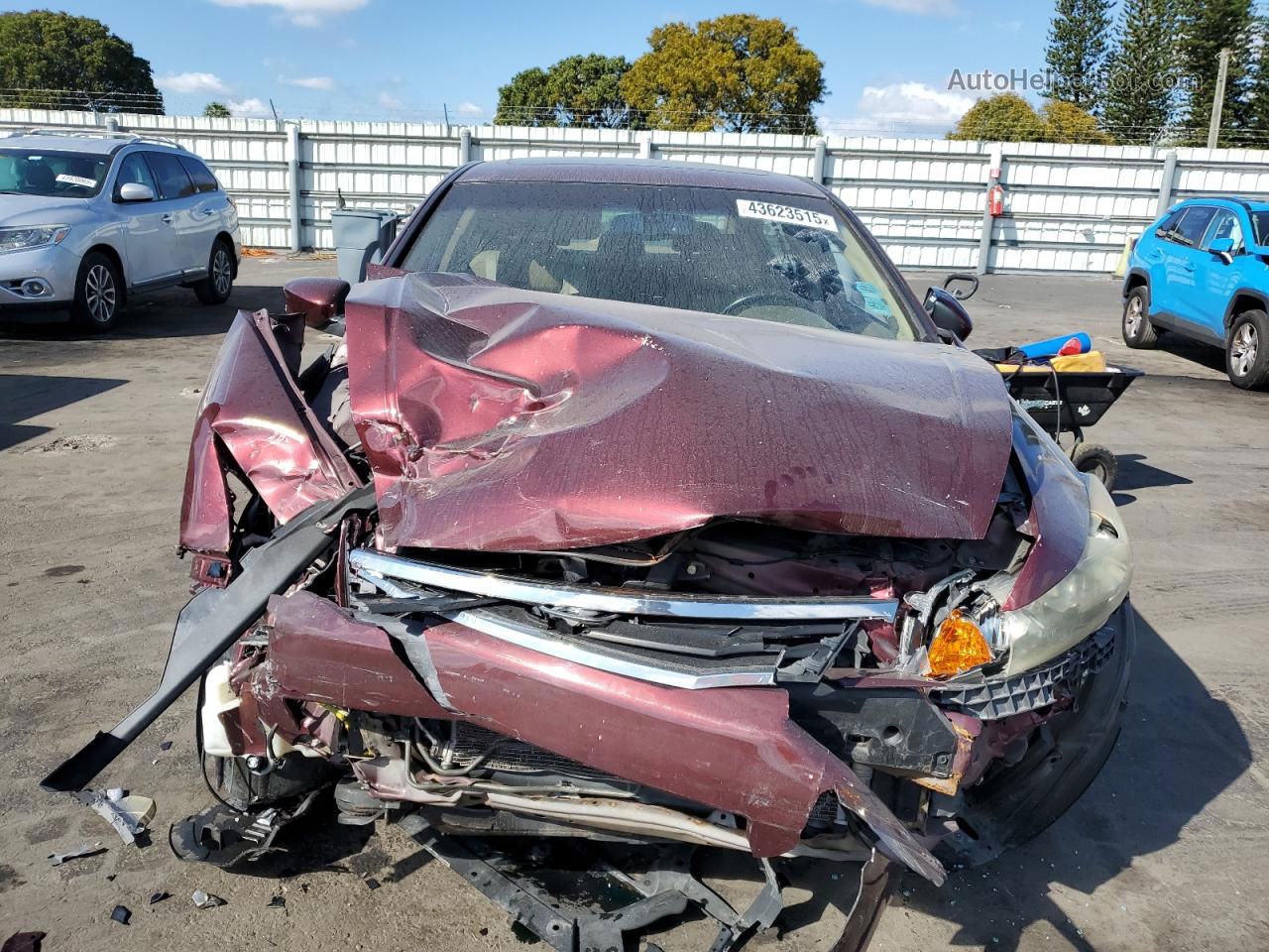 2010 Honda Accord Exl Red vin: 1HGCP2F87AA120036