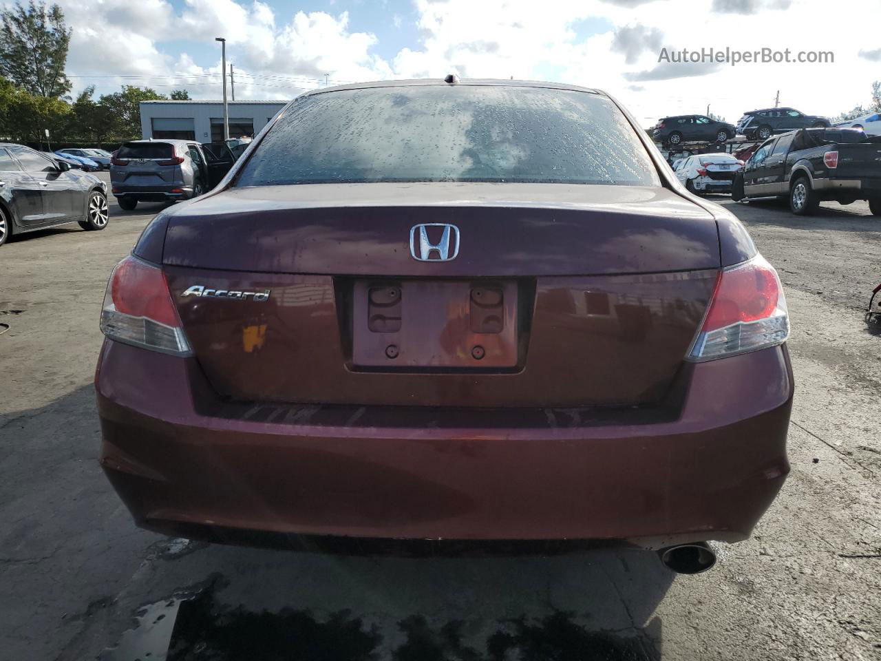 2010 Honda Accord Exl Red vin: 1HGCP2F87AA120036