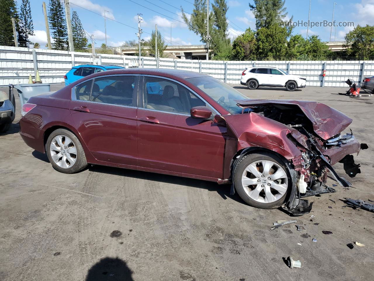 2010 Honda Accord Exl Red vin: 1HGCP2F87AA120036