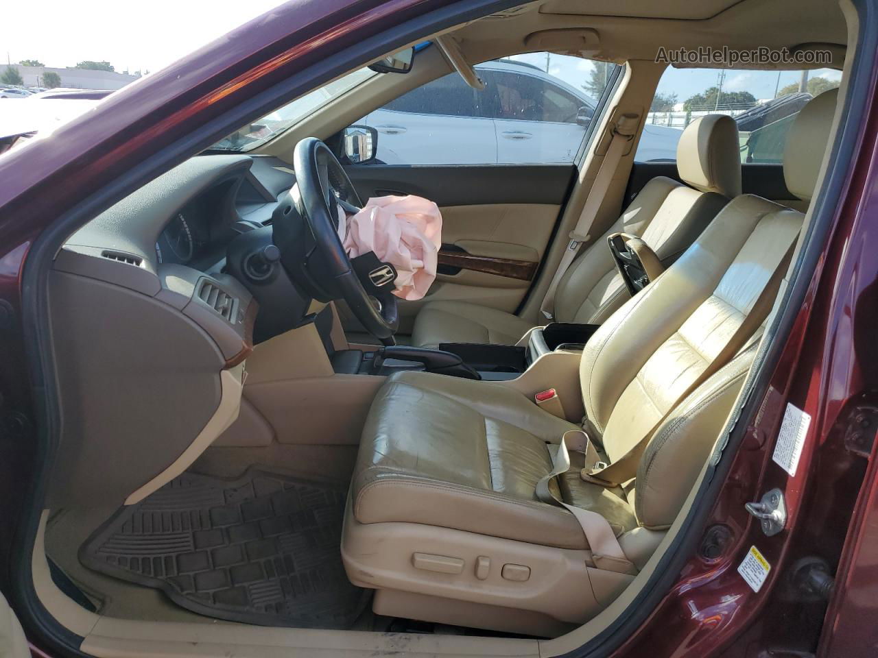2010 Honda Accord Exl Red vin: 1HGCP2F87AA120036
