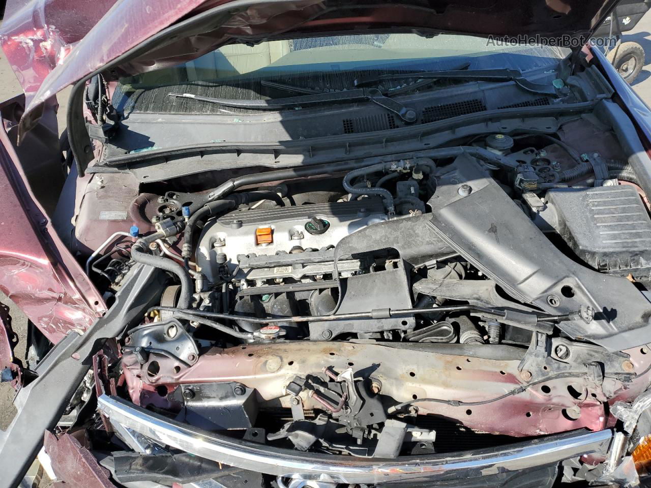 2010 Honda Accord Exl Red vin: 1HGCP2F87AA120036