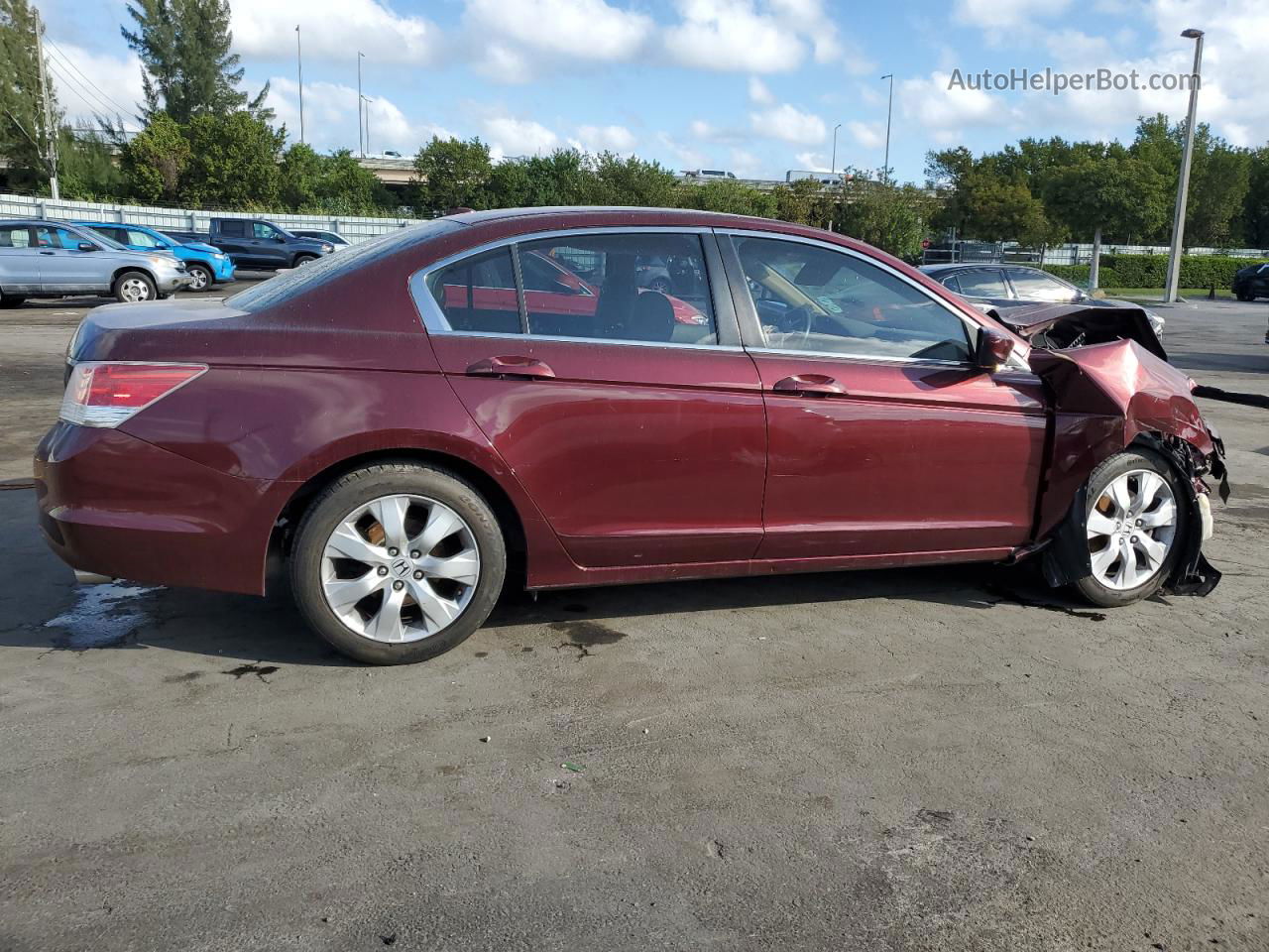 2010 Honda Accord Exl Red vin: 1HGCP2F87AA120036