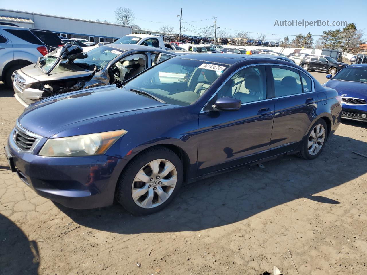 2010 Honda Accord Exl Синий vin: 1HGCP2F89AA168959