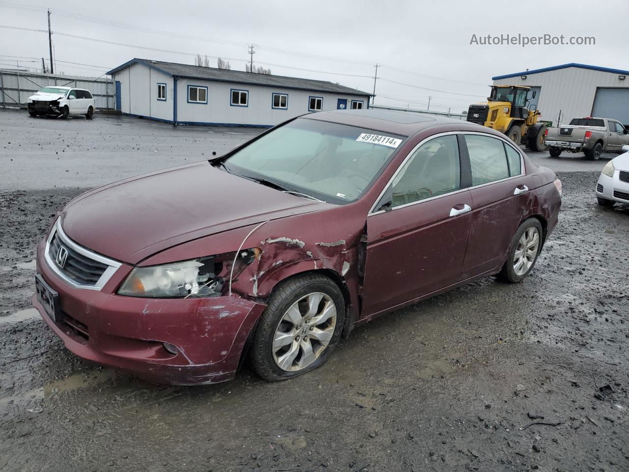 2008 Honda Accord Ex Красный vin: 1HGCP36708A040889