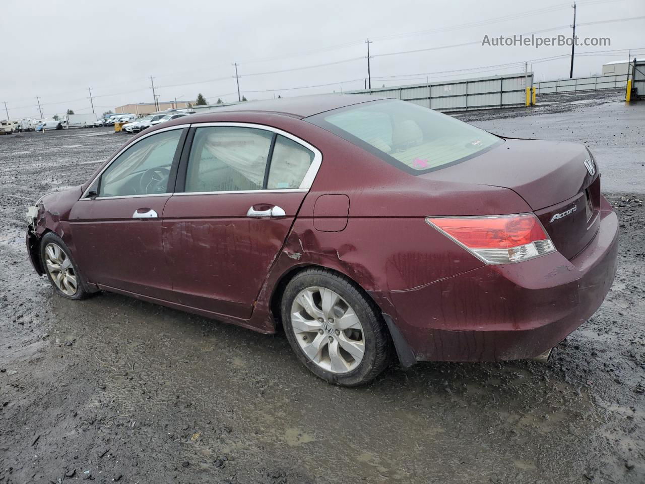 2008 Honda Accord Ex Красный vin: 1HGCP36708A040889