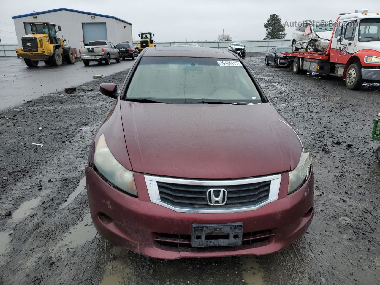 2008 Honda Accord Ex Красный vin: 1HGCP36708A040889