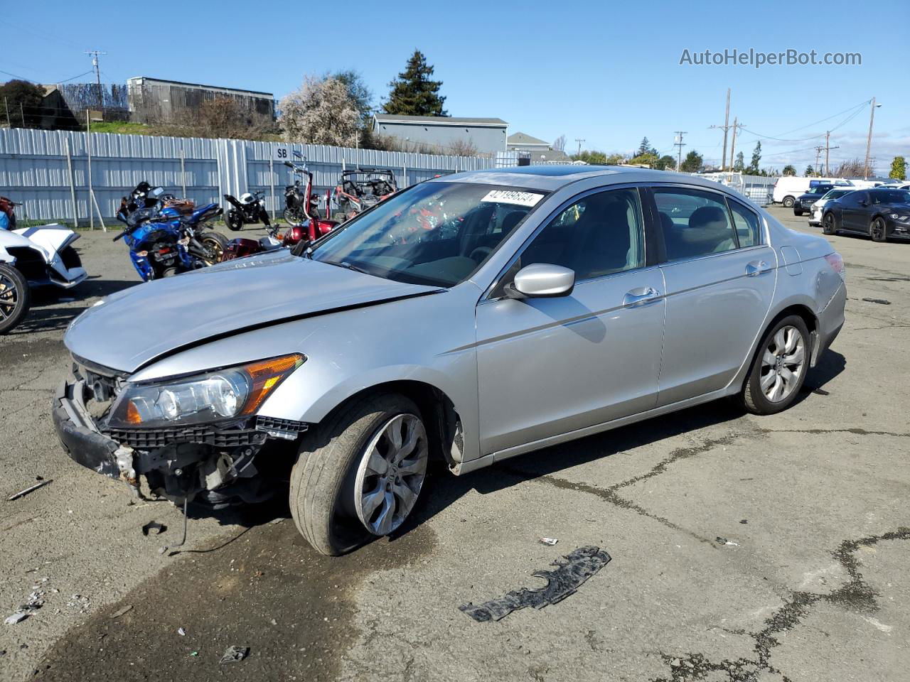 2008 Honda Accord Ex Silver vin: 1HGCP36738A004324