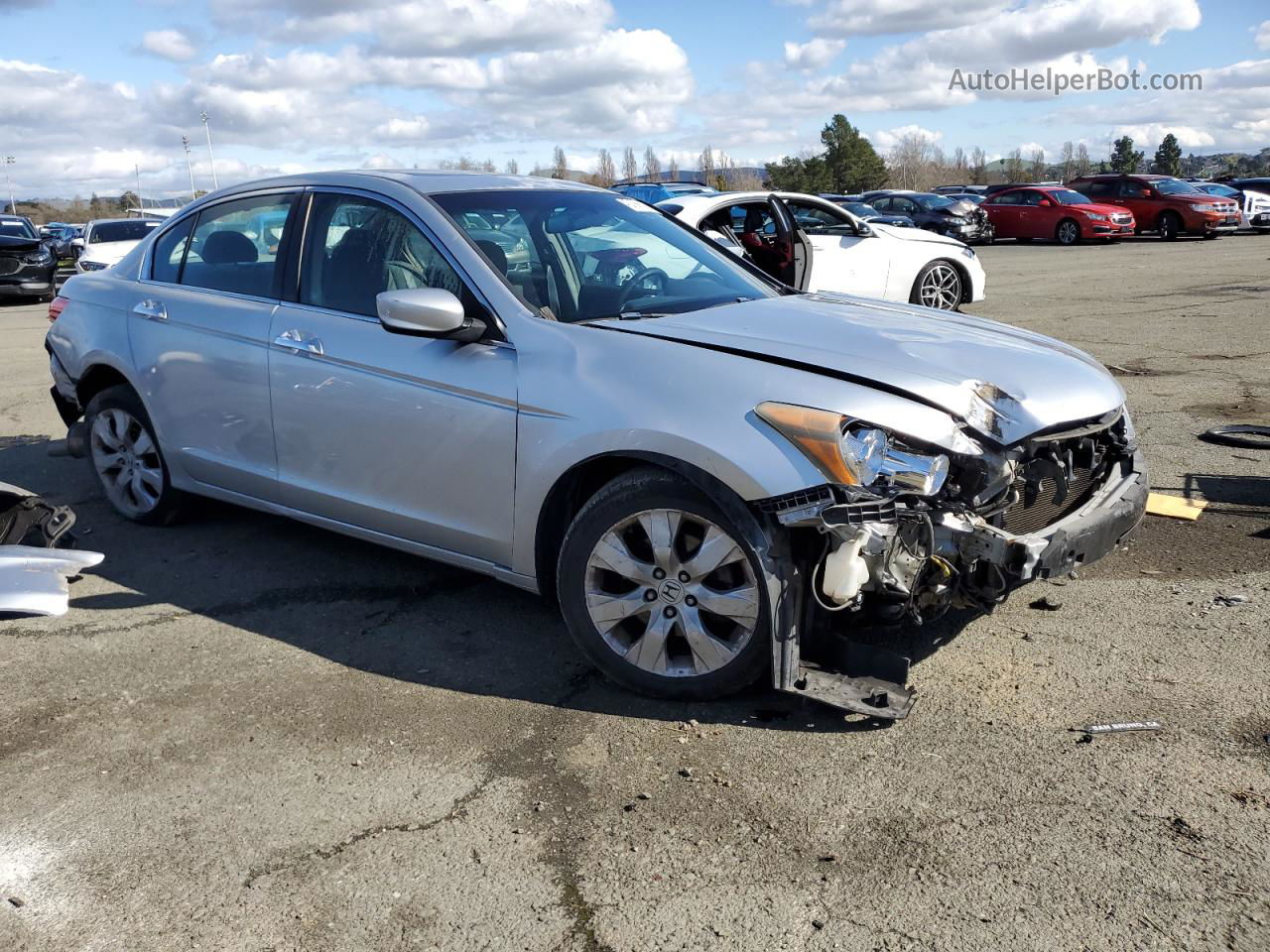 2008 Honda Accord Ex Silver vin: 1HGCP36738A004324