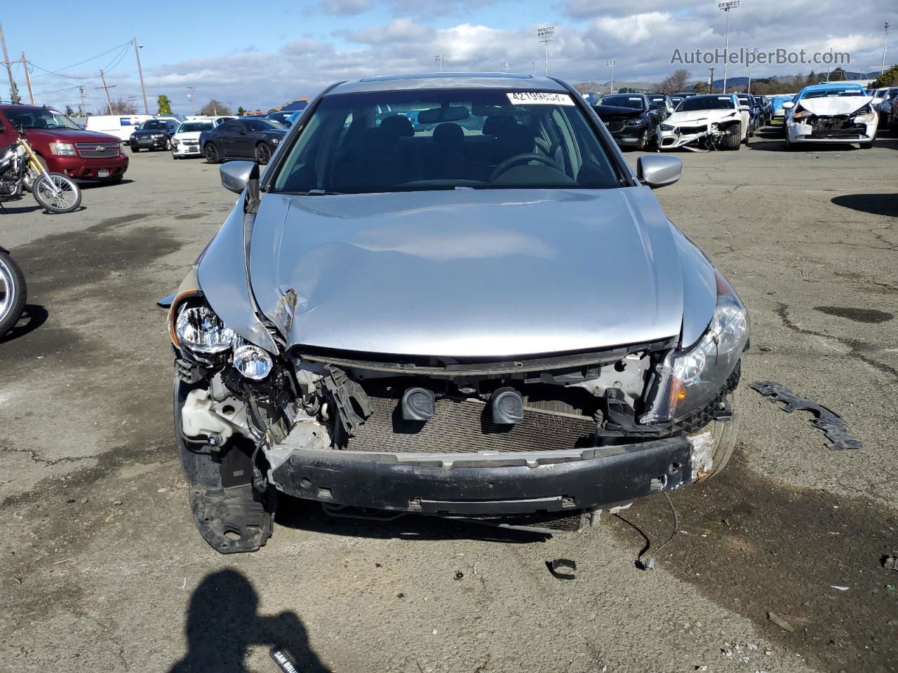 2008 Honda Accord Ex Silver vin: 1HGCP36738A004324