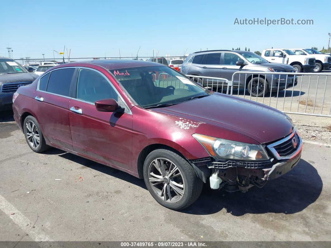 2008 Honda Accord Sdn Ex Maroon vin: 1HGCP36758A047725