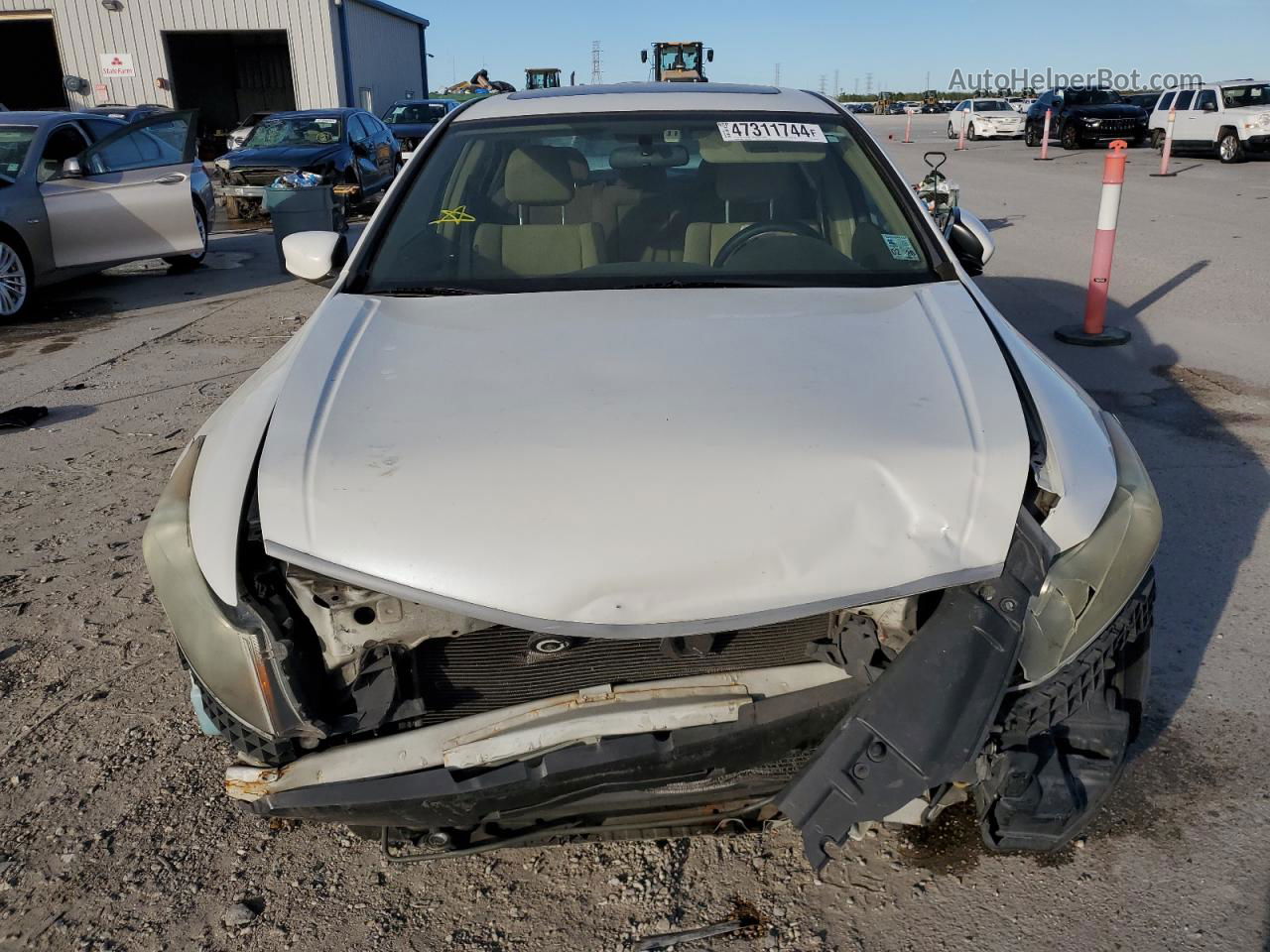 2008 Honda Accord Ex White vin: 1HGCP36788A080718