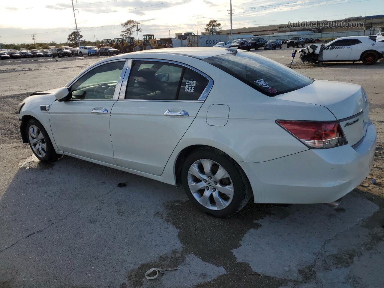 2008 Honda Accord Ex White vin: 1HGCP36788A080718