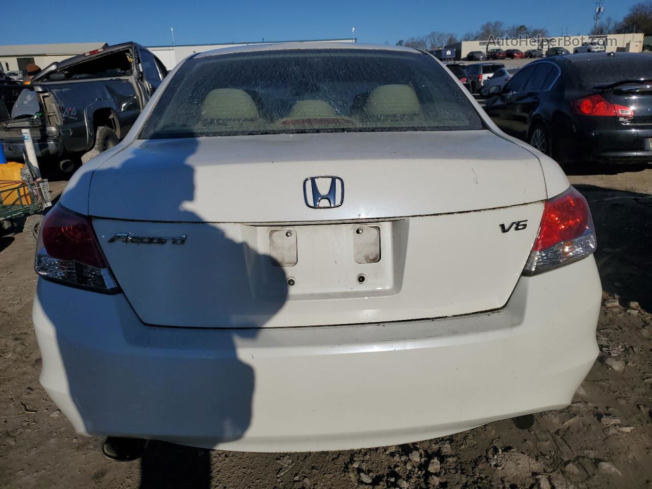 2009 Honda Accord Ex Белый vin: 1HGCP36799A025597