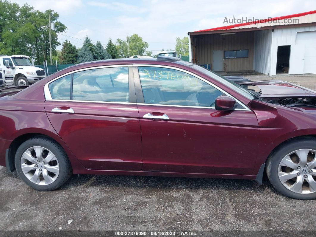 2008 Honda Accord Sdn Ex-l Red vin: 1HGCP36808A022692